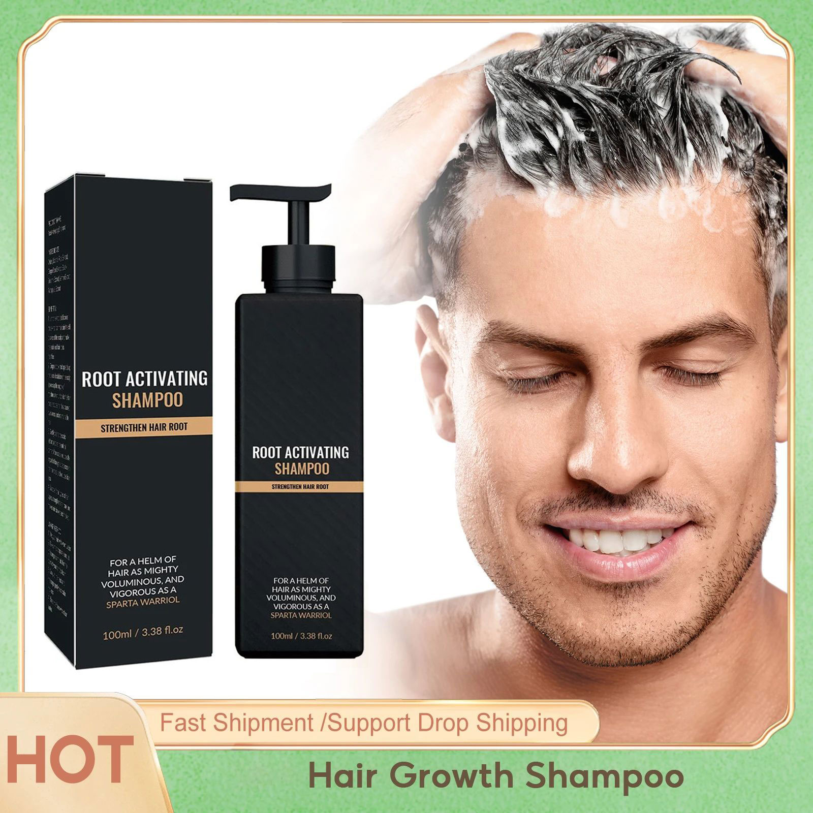 Hair Care Organic - Шампунь для быстрого роста волос, восстановление,